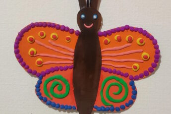 Простая поделка бабочка для детей.