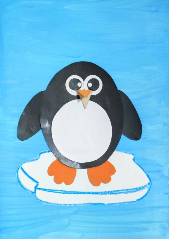 Поделка пингвин на льдине